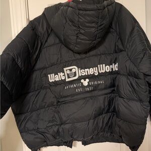 2026 Disney Mens Black Puffer Jacket 3XL NWT